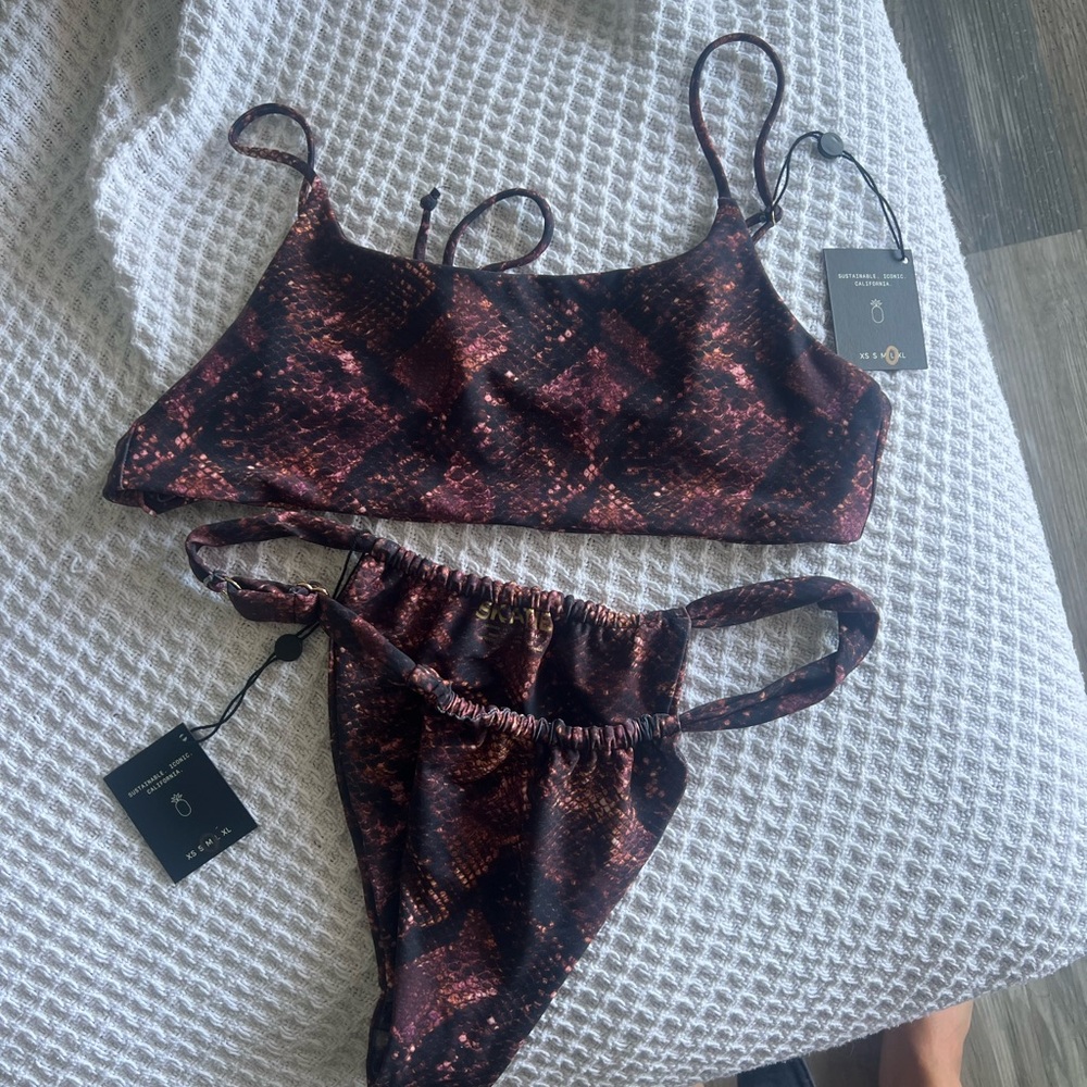 Skatie snakeskin Bikini Set Swimwear